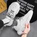 Euro Step Black Sports Shoes 2025 New Summer Men's Thick-Soled Height-Increasing Casual Mesh Breathable Versatile Dad Sneakers_vogvips.com