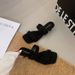 Women's French Style High End Square Toe Flip Flops Summer 2026 Versatile Comfortable Simple Chunky Heel Height Increasing Sandals_vogvips.com