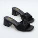 Women's Chunky Heel Glitter Strappy Sandals - Comfortable Square Toe Open-Toe Summer Slides For Wide Feet_vogvips.com
