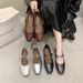 Women's Shoes Flat-bottomed Evening Wind Shallow Mouth Single Shoes Women's French Soft French Retro Mary Jane Women's Shoes_vogvips.com