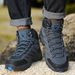Outdoor Hiking Shoes Men Shoes Mid-top Wear-resistant Anti-slip Comfortable Men Shoes Flat Lace-up Casual Sports Shoes Men_vogvips.com