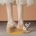 Korean-style Wedge Heel With Rhinestone Straps, Versatile Petite Women, 2026 Summer New Beach Sandals For Women_vogvips.com