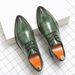 2024 Leather Spring Business Formal Men's Casual Large Size British Style Groom Brogue Wedding Shoes_vogvips.com