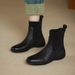 Soft Leather Low Boots&Short Boots,Sports Soled Soft Soled Elastic Socks Women's Boots, New Boots,Autumn&Winter 2025,Flat Bottomed Small Leather Boots_vogvips.com