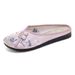 Summer Ethnic Style Baotou Slippers For Women Soft Sole Han Element Silk Satin Cheongsam Ancient Costume Hanfu Shoes_vogvips.com