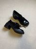 Cowhide Version ~ In Stock 6cm Thick Bottom Mute Small Leather Women Spring New Retro Lace-up Loafers Chunky Heel_vogvips.com