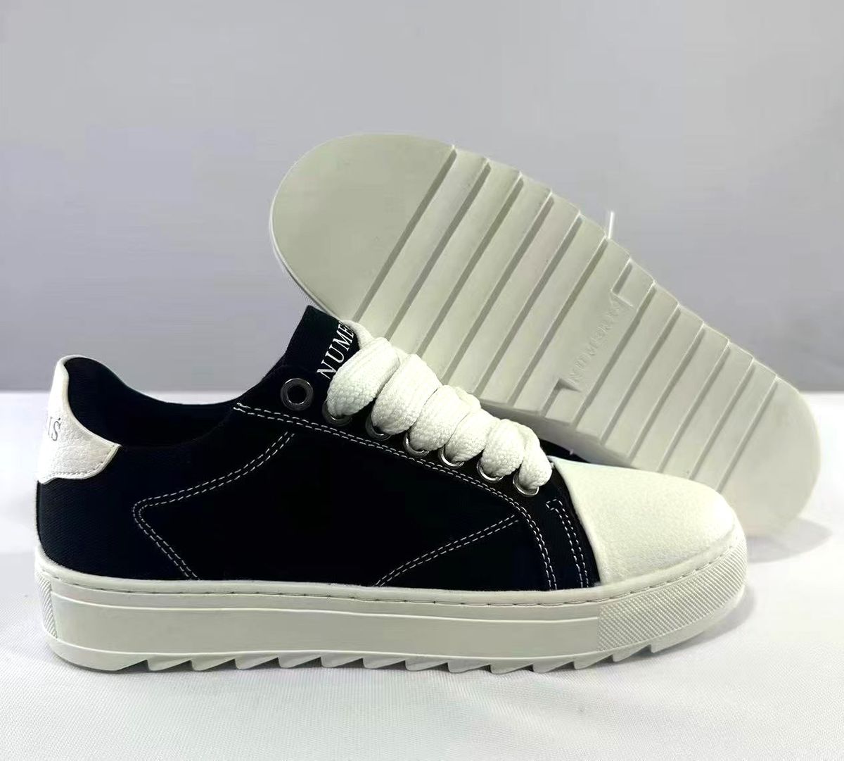 New Luxury Brand NUMERIS Low Cut Fashionable Casual Shoes, European Hip-hop Handmade Painted Neutral Retro Sports Board Shoes_vogvips.com