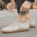 Height-increasing German Training Shoes Men's First-layer Cowhide Comfortable Lace-up Board Shoe Genuine Leather Business Casual Beef Tendon Soft Sole_vogvips.com