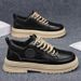 Wholesale Thick-soled Work For Men, Casual Shoes, Low-top Martin Boots, Leather Waterproof Breathable Sneakers, Men's_vogvips.com