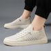 New Men's , Breathable And Lightweight, Summer Korean Style, Soft Sole, Versatile Casual Old Beijing Fly-knit Mesh_vogvips.com