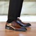 Wood Grain Fashion Do Old Square Toe Leather Shoes For Men Leather Shoes_vogvips.com