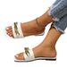 Metal Chain Fashion Casual Open-toed Outdoor Wear Flip-flops_vogvips.com