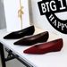 3685 Korean Style Fashion Low Women's Small Pointed Toe Shallow Mouth Wedge Heel Velvet Slip-On Elegant OL Single Shoes_vogvips.com