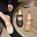Mary Jane Women's Shoes 2025 Spring Korean Version New Casual Comfortable Trendy Round-toe Low-heel Shallow Soft-soled Women's Shoes_vogvips.com