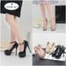New Spring And Autumn Waterproof Platform Fish Hentian High Thin Heels, Lacquer Leather Back Strap, Shallow Mouth_vogvips.com