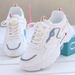 2025 Summer New Hollow Sports For Women Korean Style Breathable Versatile Casual Mesh Dad Shoes White Sneakers Trend_vogvips.com