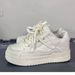 National Trend Men's Niche Design Skate Milk Fufu Casual Sports Thick-Soled Couple White Shoes_vogvips.com