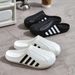 New Shell Toe Outdoor Closed-Toe Beach Sandals Couple Trendy Soft Sole Cool Slippers Men EVA_vogvips.com