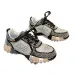Womens Silver Rhinestone Chunky Sneakers Spiked Sole For Party Street Style Wear_vogvips.com