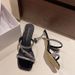 Rhinestone High For Women Summer Outdoor Fashion 2025 New Style To Match Dresses Fitting Room Thin Heel One-Strap_vogvips.com
