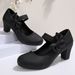 2026 New Large-size Explosion Mary Jane Thick-heeled Women's Shoes Bow Velcro High Heels_vogvips.com