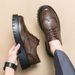 Euro Step 2025 Breathable Men's British Brogue Business Height Increasing Thick Sole College Style Casual Leather Shoes_vogvips.com