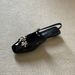 Chuyuji French-style Floral Rhinestone Closed-toe Mules For Women, Low-heeled, Elegant, Black Sandals With A Single_vogvips.com