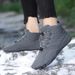 Winter Five Finger Snow Boots Men's Outdoor Non Slip Waterproof Plus Velvet Warm Thick Soled Couple Cotton Shoes_vogvips.com
