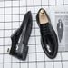 Euro Step Photo Studio Wedding White Glossy Men's New Trend Korean Style Brogue Carved Casual Leather Shoes_vogvips.com