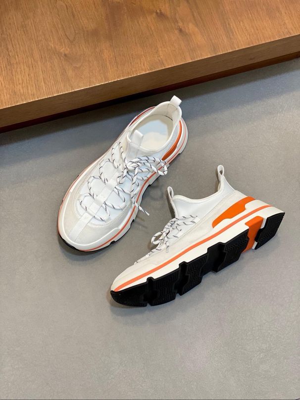 26 European Style Thick-Soled Wear-Resistant Men's Sports PP Round-Toe Dad Business Footwear Leather Shoes, Hshoesh-End_vogvips.com
