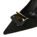 K Style Ultra High Women S Shoes With Thin Heels Suede Surface Shallow Mouth Pointed Metal Buckle Decoration_vogvips.com