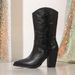 Autumn/winter Women's Chunky Heel Ankle Boots, Riding Boots, Luxury Chic, Niche Design_vogvips.com