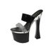 Pointed-toe Waterproof Fashion New Transparent Strap Chunky Heel Ultra High Heel Casual Fashion Sandals Women's Single Shoes_vogvips.com