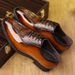 New Business Formal Derby Genuine Leather Brogue High-end Men's Fashion British Wedding Shoes Trendy_vogvips.com