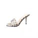 Summer White Polka Dot Square Toe Stiletto Heel Sandals - Women's Outerwear, Fairy Style, Versatile, Elegant High Heel Sandals_vogvips.com