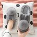 Women's Winter Thick Sole Non-Slip Plush Warm Indoor Couple Cute Outdoor Closed Heel Maternity Slippers_vogvips.com