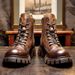 European Warm Series British Style Martin Men Genuine Leather Winter Work High Thick Sole Top Layer Cowhide Boots New Casual_vogvips.com