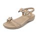 Plus-size Women's 2025 Summer Ethnic Style Sandals Beach Travel Bohemian Floral Rhinestone Shoes Flat Heel_vogvips.com