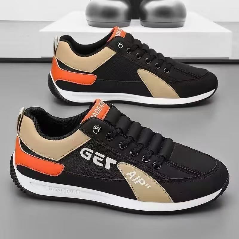 Men's Versatile Casual Shoes Color Block Trendy Sneakers Comfortable Spring Autumn New Style for Middle-Aged And Young Adults Student Shoes_vogvips.com