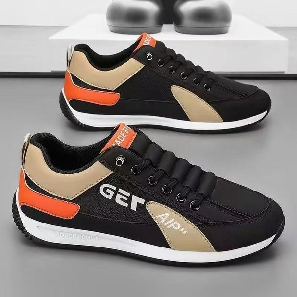 Men's Versatile Casual Shoes Color Block Trendy Sneakers Comfortable Spring Autumn New Style for Middle-Aged And Young Adults Student Shoes_vogvips.com