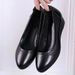 Clearance Year-End Non-Slip Leather Soft Sole Women Wedge Flat Shoes_vogvips.com
