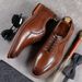 Men's Formal Attire, With Lace Up, Pigskin Rubber Outsole, Business Gentlemen's Shoes, In Large Size, Men's Shoes_vogvips.com