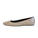 Celebrity Elephant Gray Patent Leather Toe Square Buckle Flat Heel Shallow Mouth Temperament Women S Shoes_vogvips.com