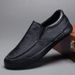 European Warm Series Leather Casual Loafers Slip-On Sneakers Lazy Korean Style Low-Cut Men's Cotton Shoes_vogvips.com
