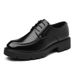 Men's Leather Dress Shoes With 8cm Hidden Heel And Comfortable Sole_vogvips.com