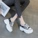 2026 Summer New Lace Mesh Breathable Round Toe Lace-up Platform Height-increasing Casual Shoes Women's Trend_vogvips.com