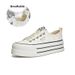Women's Genuine Leather White Sneakers Top Layer Pigskin Lined Versatile Rhinestone Casual Shoes Spring_vogvips.com