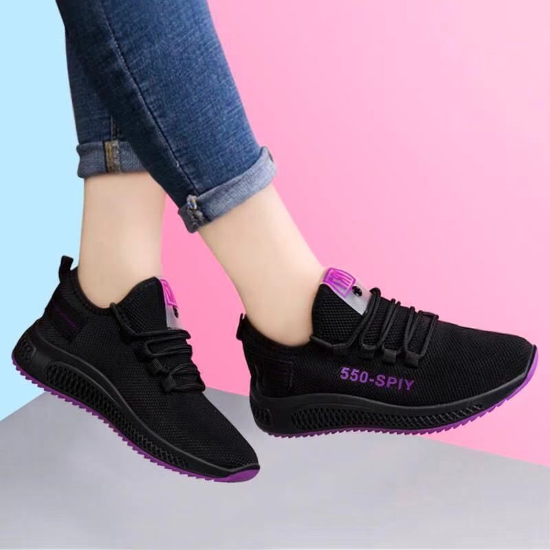 Women's White Sneakers Trendy Versatile Casual Sports Shoes Breathable Comfortable Beijing Cloth Shoes for Spring Autumn_vogvips.com