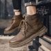New Leather Spring Men's Shoes High-top Men's Heightening Tooling Martin Boots_vogvips.com