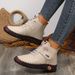 New Oversized Winter Shoes With Plush Insulation Mothers, Cotton Casual Snow Boots For Women_vogvips.com